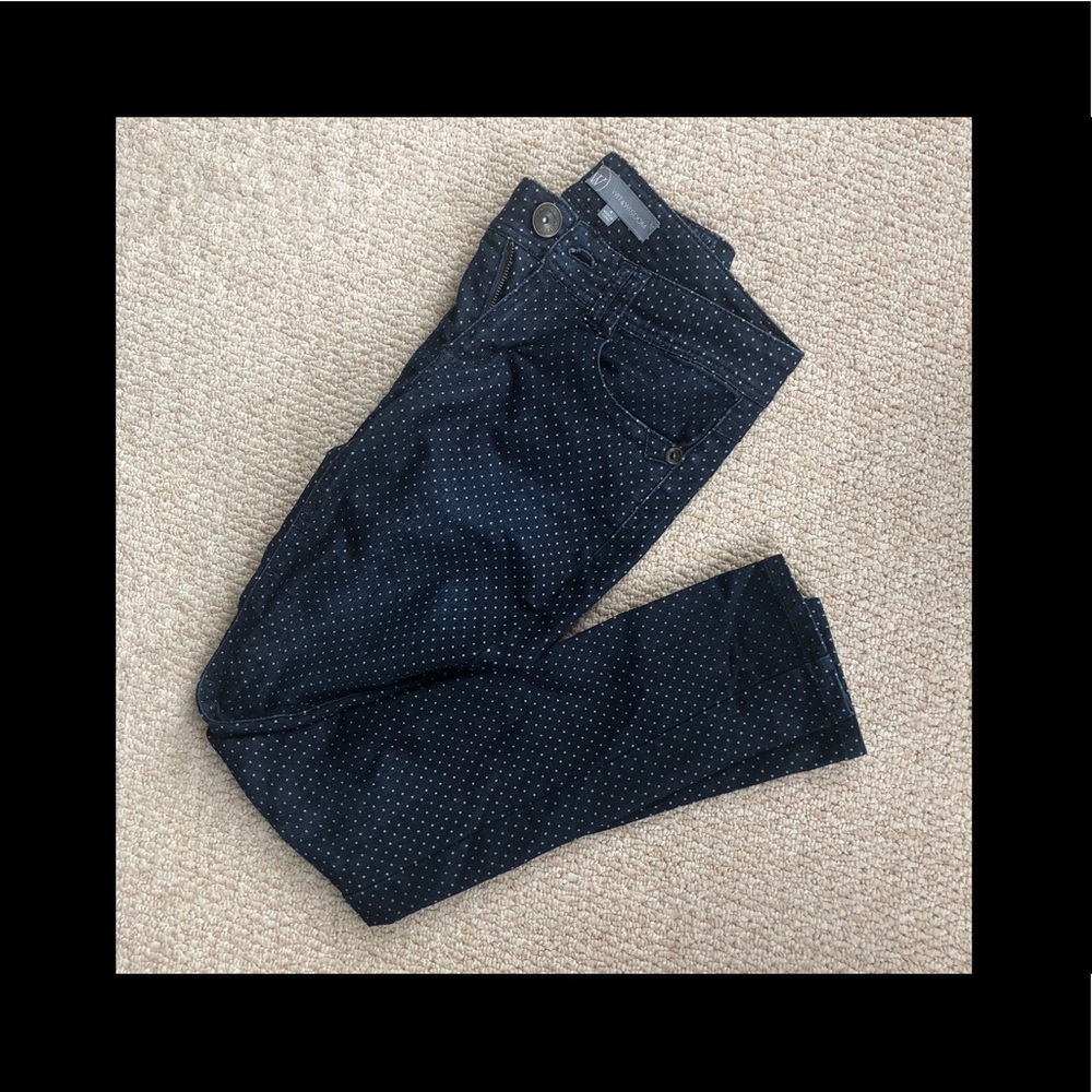 Wit and Wisdom micro-polka dot skinny jean